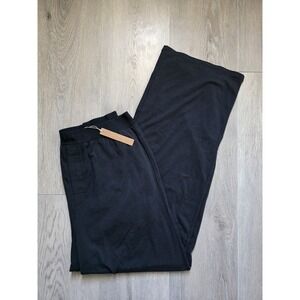 SKIMS Boyfriend Loose Flare Pant in Onyx Womens Size Large NWT $68
